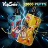 Vozol vista vappsolo viking 12k sbuhi usa e getta e sigaretta 12000 boccone vapers a batteria ricaricabile per vapers scherma