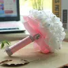 Rose Bridal Wedding Bouquet Wedding Decoration Crystals Artificial Flower Bridesmaid Bridal Hand Holding Brooch Flowers