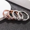 Ring Starry Love Rings Diseñador de anillos de uñas para mujer Titanium Steel Rose Gold Plateado con diamante completo para anillos de hombre Regalo de compromiso de boda 4 5 6 mm Multi tamaño11