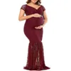 Maternidade Vestidos Novos 2020 Lace Maternity Dress Wedding Party Photography Props V-deco