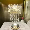 Bordslampor oulala Nordiccrystal Lamp Modern lyxigt vardagsrum sovrumsstudie led originalitetsbäddsskrivbordsljus