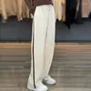 Women's Pants Autumn Winter Fashion Pure Wool Knitted Wide Leg High Waist Drop Feel Versatile Loose Straight Casual Trousers