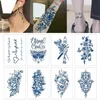 Tattoo Transfer Mini Size Body Art Sex Waterproof Temporary Tattoos For Men And Women Individuality 3d Love Barcode Design Tattoo Sticker 240427