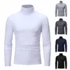 Sudaderas para hombres suéter 2024 suéter de alta calidad algodón medio collar suave y cálido tejido de punto de punto esbelto