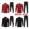Ny 24/25 Kids National Team Football Jersey Set Training Suit for Children and Adults Portuguese Jogging Training Footbinding Sports Kit Player Version