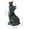 Decorações de jardim Mini resina Kitten escultura arte exclusiva peças decorativas pisos ornamentos decoração de casa para pátios