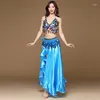 Scena zużycie tańca tańca stanika długie set spódnicy halloween ćwicz ubrania seksowne kobiety garnituru nowoczesne określenie kostium orientalny traj
