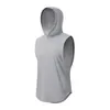 Camisetas para hombres Camisetas de tanques lisas Capacitación de sudadera con capucha Camisa de músculo sólido Camisa de músculo sólido Capesta de algodón blanco Vestl2404