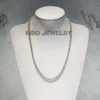 Kibo Hiphop -sieraden Iced Out Vvs D Color Moissanite Diamond Real 9K 10K 14K vaste gouden mossaniet ketting gouden tennisketen