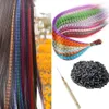 Perruques synthétiques de fausses plumes dans des accessoires de cheveux femelles avec plume synthétique Q2404271