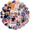 Party Decoration DIY Famous Car Stickers US President Trump Graffiti Decals for Luggage Guitar Cup Motorcycle/Scooter/Fridge/Skateboard/ Helmets Sticker LT947