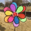 Dekorativa figurer Practical Wind Spinner Windmill 1 PCS alla tillfällen Black Edge Colorful Liten Easy Borttagning och installation