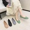 Casual Shoes Fashionable Women's Flat Sandals PVC Shallow Cut Bag Heel Work Comfortable Soft Soled