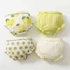 Shorts 4 pièces / ensemble Baby Girl Underwear Coton Pure Coton Cartoon Girl Baby Underwear Soft and Breathable Childrens Underwear Girl Underwearl2404