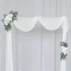 Flores decorativas Kit de flor de arco de casamento artificial Boho Eucalyptus Garland Cortinas Decoração Sinal de boas -vindas