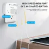 Адаптеры Multi Plug Outlet Extender с USB, электрическим выходом стен с 3 USB -портами и 3 выходом, для офиса, дома ... и т. Д.