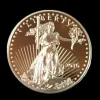 4 st icke -magnetiska frihet Eagle 2011 2012 Badge Gold Plated 32 6 mm American Staty Drop Acceptabla mynt