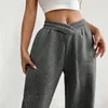 Women's Pants Women High Waisted Sport Jogging Fleece Lined Sweatpants Casual Basic Elastic Trousers Workout Solid Joggers With Pockets