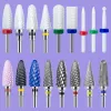 Bits 2PCS Tungsten Carbide Nail Drill Bits Gel Polish Remover 3/32 Inch Nail Art Files Cuticle Milling Cutter For Manicure Pedicure