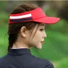 Caps PGM Vuoto Top Top Visor Cap Women Clatto di protezione solare Cappelli Cotton Snapback Cap Regolable per eseguire Tennis Golf MZ017