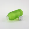 Bottiglie di stoccaggio 120 ml di imballaggio in vetro in gelo verde con coperchio d'oro e argento vuoto 4 oz bottiglia cosmetica