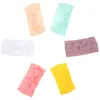 Bandanas 6 PCS Girl Pannband Baby pannband nylon hårband barn spädbarn elastiska småbarn tillbehör söt båge för flickor