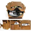 Rucksack Royal Bagger Retro 15 "Laptop -Computer für Männer verrückte Pferde Leder Umhängetasche Echtes Cowhide -Reise -Rucksäcke 1442