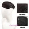 Perücke Stück für Männer drei Kartenstil echte Hair Patch Perücke 18 * 16 cm atmungsaktives inneres Mesh