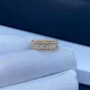 Marque van kaléidoscope bord perlé anneau de diamant complet femelle v épaisseur d'or 18k de haut niveau brillant ciel étoiles et anneaux pour femmes