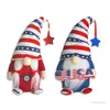 Party Decoration QX2E Striped Memorials Day Decorations Patriotics Gnomes 4th Of Julys Independences Veterans Labor