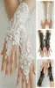 Five dita guanti White Wedding White Ivory Black Lace Bridal Bridal Party Glove senza dito Ladies Flower Guantes Accessori6163989