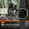 Relógios eigiis Military Smart Watch for Men 2023 New 100+ Modos Sports Tracker de fitness IP67 Bateria de bateria de longa duração da freqüência cardíaca à prova d'água