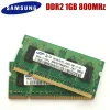 Rams Samsung DDR2 2GB 1GB PC2 5300S 6400S DDR2 2G 1G 667 800 MHz Laptop Memory Notebook Module Sodimm Ram