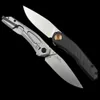 ZT 0545 Flipper Couteau CPM Magnacut Blade, poignée en fibre de carbone