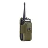 Holsters Tactical Walkie Talkie Pouch Green 600D Oxford Molle Radio Pouch Portable Outdoor Hunting Sports Telefoonhouder Interphone Holster