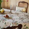 Tafelkleed Franse tafelkleed retro bloem mand print huis dinerende decoratie decoratie pastoraal elegant rechthoekig waterdicht