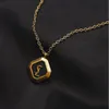 Frauen Luxusdesigner Marke Doppelbuchstaben Anhänger Halsketten Kette Titanium Stahl 18K Real Gold Newklace für Hochzeit Jewerlry Accessoires