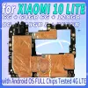 Définit la carte mère 128 Go pour Xiaomi MI 10 Lite Motherboard Logic Board Version chinoise Original Whard Unlocké Circuits Main Circuits Board