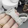 Roestvrij staal VVS Gem Stone Diamond Moissanite Watch