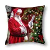 Cubiertas navideñas de almohadas: actualice la decoración de su sala de estar y agregue un ambiente festivo de arte en casa