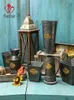 Galvanized Vase Farmhouse Metal Decorative Pitchers Vintage Rustic Country Bucket Planter Pots Jug for Kitchen Living Room Decor 23807840