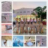 Stage Wear Ballet Leotards For Women Pleated Camisole Ballerine Femme Mesh Middle See-Through Vestidos Tutu Skirts Adt Dance Drop Deli Otonf