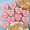 Mögel 10st valentiner dag kakor mögel älskar hjärtform kex fondant embriser stämpel för bröllopsfest kaka dekorera bakverktyg
