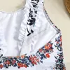 Ins Bapple Girls Letter Stampato in un pezzo di costume da bagno in un pezzo di costumi da bagno Toddlers Floral Bikini Swim Summer Beach Sport Sports Bathing Children Fashion Spa Swimming S1349