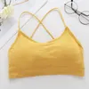 Camisoles & Tanks Top Women Cross Strap Sports Bra Push Up Sport Yoga Gym Crop Brassiere Fitness Breathable Beauty Back Bras