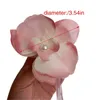Hårklipp Clip Phalaenopsis Claw Flower Barrettes Princess Long Ribbon Jewelry