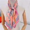 Belt Stirrup Print Manual Hand Rolled Twill Silk Scarf Women Fashion Square Scarves Foulard Femme Wrap Lady Bandana Hijab 240422