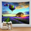 Audio 3D stampato viola Lavender Purple Flower Takerstry Rural Scenery Wall Ampiccio Arte ASTHETIC DECIVI