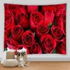 Audio 3D Stampato Bello Fiori Arazzo Rosa Rosa Rosa Paesaggio Art Asthetic Room Decor Auberstry Disterra