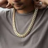Bijoux hip hop 10k Gold Diamond Collier Bracelet Iced Out VVS Moisanite Cuban Link chaînes pour hommes